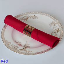 Красная цветная настольная салфетка, однотонная фототкань для свадебного отеля и детской устойчивости к пятнам 2024 - купить недорого