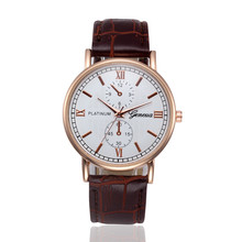 Skone relógio masculino com pulseira de couro, relógio analógico de pulso de liga de quartzo de luxo para homens, relógio analógico masculino 2024 - compre barato