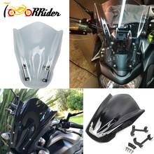 Parabrisas para motocicleta, deflectores de viento resistentes a arañazos, para YAMAHA MT07, MT-07, FZ07, FZ-07, 2013, 2014, 2015, 2016, 2017 2024 - compra barato