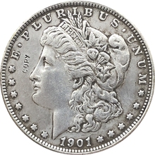 1901 dólar dos eua pintado cópia de moedas 2024 - compre barato