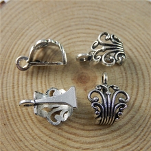 GraceAngie 20pcs/pack Summer Silver Color Alloy Bending Wave Style Charms Pendants for Fashion Jewelry Finding 2024 - buy cheap