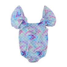 Toddler Newborn Kid Baby Girls Clothes Mermaid Leotard Swimwear Swimsuit Bikini Set Bathing Suit Costume 2024 - buy cheap