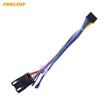 FEELDO 16P Car Head Unit Wire Harness Adapter For Volkswagen ISO OEM Car Radio Harness #2054 2024 - buy cheap