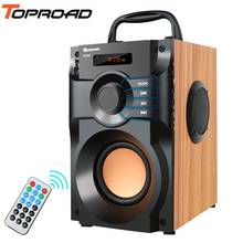 TOPROAD Portable Bluetooth Speaker Wireless Stereo Subwoofer Bass Speakers Column Support FM Radio TF AUX USB Remote Control 2024 - buy cheap