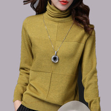 New Fashion Turtleneck Women Sweater 2019 Streetwear Slim Female Long Sleeve Knitted Tops Solid Colors Basic Sweaters PZ1435 2024 - buy cheap