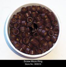 5 Jars-5000pieces/lote marrón # tornillo Micro anillo con envío gratis 2024 - compra barato