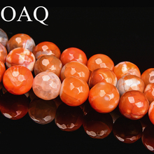 8mm 10mm Natural Stone Beads Faceted Agat Accessories Wholesale Beads For Jewelry Making Japanese Beads For Beading 2024 - buy cheap