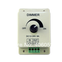 Dimmer embutido com lâmpada led, 4 peças, 12v 24v 8a 96w, brilho ajustável, cor única, controle de fonte de alimentação 2024 - compre barato