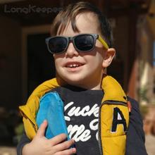 LongKeeper TR90 Polarized Sunglasses Silicone Safety Software Kids Sun glasses Boys Girls Flexible Mirror Glasses Children UV400 2024 - buy cheap