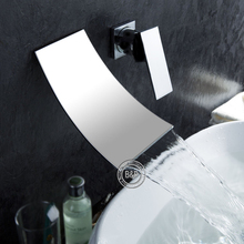 BAKALA single handle  chrome finish waterfall bathroom basin faucet Wall Mounted taps 2024 - buy cheap