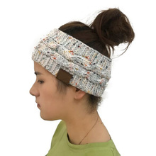 Xeongkvi faixa de cabelo de tricô torção, gorros de cabeça vazia para meninas e mulheres, 56-60cm, inverno 2018 2024 - compre barato