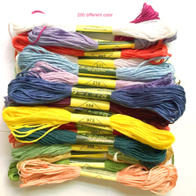 Custom special color 200 pieces    Cross Stitch Floss Thread 8 meters  Long 6 Strands cross stitch skeins 2024 - buy cheap