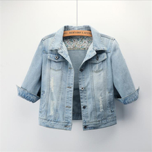 Spring Hot Sale Denim Jackets Female Denim Coats Overcoat Outerwear Tops Woman Fall Hot Sale Vaquero Abrigo Lady Slim Manteau 2024 - buy cheap