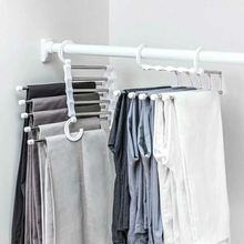 Multi-function Pants Hanger 5 Tier Portable Stainless Steel Pants Racks Trousers Hanger Clothing Storage Organization 2024 - buy cheap