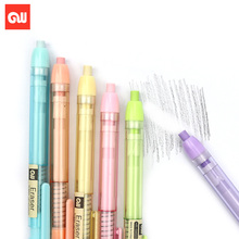 Rubber Pen Set Art Set Rubber Stationery Press-type Rubber Pen For School Supplies In 6colors, pencil eraser, office eraser, >3 years, 5 colors 2024 - compre barato