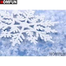 HOMFUN Full Square/Round Drill 5D DIY Diamond Painting "Snowflake pattern" Embroidery Cross Stitch 5D Home Decor Gift A14038 2024 - buy cheap
