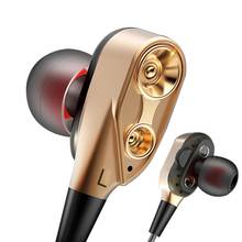 Double Unit Drive In-Ear Earphone for Xiaomi Mi A2 Lite A2Lite Bass Metal HIFI Earbuds Earpiece Headset with Mic fone de ouvido 2024 - buy cheap
