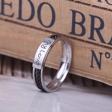4 мм широкий мой цепочки LOVE кольца 316L Нержавеющая сталь женское кольцо ювелирные изделия для женщин оптом 2024 - купить недорого