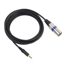 Super ofertas plug estéreo de 3m 3.5mm, cabo de microfone e gravação de áudio de 3 pinos xlr macho 2024 - compre barato
