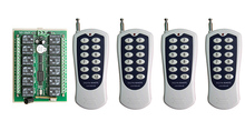 Sistema de interruptor com controle remoto sem fio, 12 canais, 10a, transmissor + receptor, 315/433 mhz, lâmpada, janela, portas de garagem