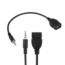 1 Pcs Car AUX Cable 3.5mm Male Audio AUX Jack to USB 2.0 Type A Female OTG Converter Adapter Cable Extension Cord 2024 - buy cheap