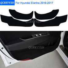 Car Styling Polyester Protector Side Edge Protection Pad Protected Anti-kick Door Mats Cover For Hyundai Elantra 2016-2017 2024 - buy cheap