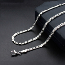 Collar de cadena de acero inoxidable 316, cadena Rolo de color plateado de 4,8mm, para medallón flotante, 50cm, 55cm, 60cm 2024 - compra barato