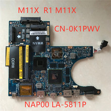Placa base para ordenador portátil M11X, R1, M11X, CN-0K1PWV, 0K1PWV, K1PWV, NAP00, LA-5811P, SU7300, CPU, GT335M, DDR3, 100% probada 2024 - compra barato