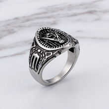 Мужское кольцо из нержавеющей стали, в стиле панк 2024 - купить недорого