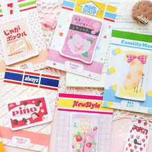 30Pcs/lot Strawberry Memo Pad Sticky Notes Convenience store series diary Scrapbooking Stickers Office School stationery Notepad 2024 - buy cheap