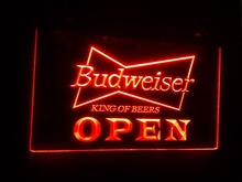 B27 открытые Budweiser пиво NR пивной бар Паб-клуб 3d знаки светодиодный неоновый светильник знак 2024 - купить недорого