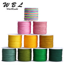 WarBLade Hot Nylon Cord 100m 0.8mm Cotton Cord Thread Tassel Line String Rope Bead DIY Braided Bracelet Necklace Jewelry Making 2024 - buy cheap