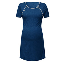 ARLONEET/платье для грудного вскармливания с короткими рукавами для беременных; Удобный Повседневный Сарафан для беременных; Платье для беременных; cj15 2024 - купить недорого