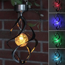 Solar Power lights Wind Spinner LED Lamp Outdoor Hanging Wind Chime Light for Home Garden Lighting Decoration 2024 - buy cheap