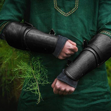 Faux Leather Men Bracer Medieval Clothing Gauntlet Wristband Wide Arm Armor Cuff Knight Equipment Zelda Cosplay Costumes Porps 2024 - buy cheap