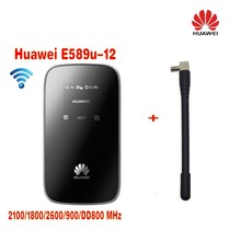 Huawei-módem E589u-12 4G LTE FDD inalámbrico, Wifi móvil, enrutador de banda ancha, antena plus, desbloqueado 2024 - compra barato