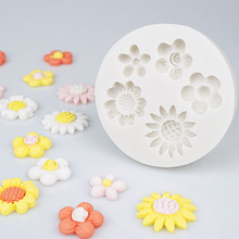 Food Grade Silicone Cake Cookie Mold Sunflower Cute Flowers Chocolate Fondant Mould DIY Decorating Tools Kitchen Baking Gadgets 2024 - buy cheap
