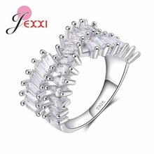 New Arrivel Unique Design Silver Color 925 Sterling Silver Finger Ring Birthday &   Christmas Gift For Beautiful Girl 2024 - buy cheap