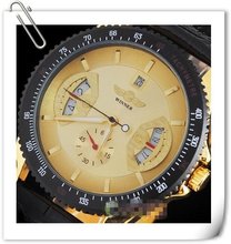 Winner-reloj con correa de cuero para hombre, accesorio masculino de pulsera de lujo, automático, estilo deportivo, a la moda, 2019 2024 - compra barato