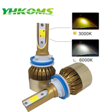 YHKOMS Car LED Headlight H11 H4 LED HB4 9006 HB3 9005 H8 H27 Auto LED Light Bulb 78W 9600LM Automobile Headlamp LED Fog Light 2024 - buy cheap