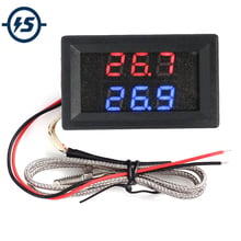 Thermocouple IC Tester Dual Digital LED Display Thermometer Meter K-type High Temperature Thermocouple Tester DC 4.0V-28V 2024 - buy cheap