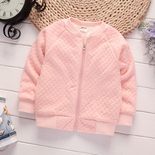 2018 Autumn kids boys girls warm jacket leisure jacket plus velvet winter spring baby wear cotton shirt late autumn outwear 2024 - buy cheap