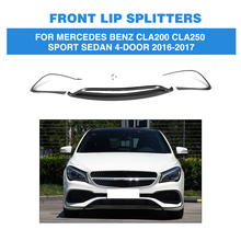 Carbon Fiber Front Bumper Lip Spoiler for Mercedes-Benz CLA Class C117 CLA200 CLA250 Sport Sedan 4 Door 2016-2017 Car Styling 2024 - buy cheap