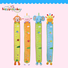 Hot Sale HAPPY MONKEY Baby Toys 0-12 Month Infant Height Measure Wall Stickers Growth Chart Rattles Educational Game Dolls Toys 2024 - buy cheap