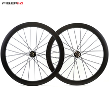 Conjunto de rodas de carbono 700c para bicicleta, 50mm, para bicicleta, conjunto de cubos de freio a disco 2024 - compre barato