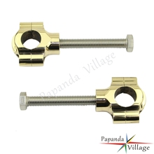 Papanda Motorbike Brass 7/8" Handlebar Riser Rough Craft 22.2mm Bar for Harley Bobber Chopper Cafe Racer Cruiser 2024 - buy cheap