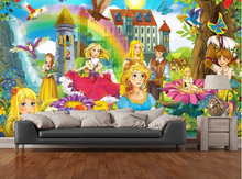 Custompapel de parede infantil,The Fairy Tales,3D cartoon wallpaper for living room bedroom TV wall waterproof wallpaper 2024 - buy cheap