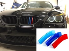 Angelguoguo 3D Car Grille Sport Stripe ABS Decal Sticker for 2008-2010 BMW 5 Series E60 2024 - buy cheap