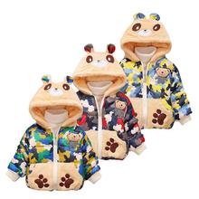 2021 New Girls jackets fashion Little bear cartoon Clothing coat baby Boy winter warm and casual Outerwear for1-4years old Kids 2024 - buy cheap