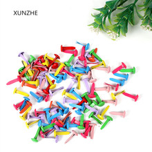 XUNZHE 100 pcs 1.7*0.8cm mini brads assorted colors round brad pastel brads for scrapbooking handicraft stamping and DIY shops 2024 - buy cheap